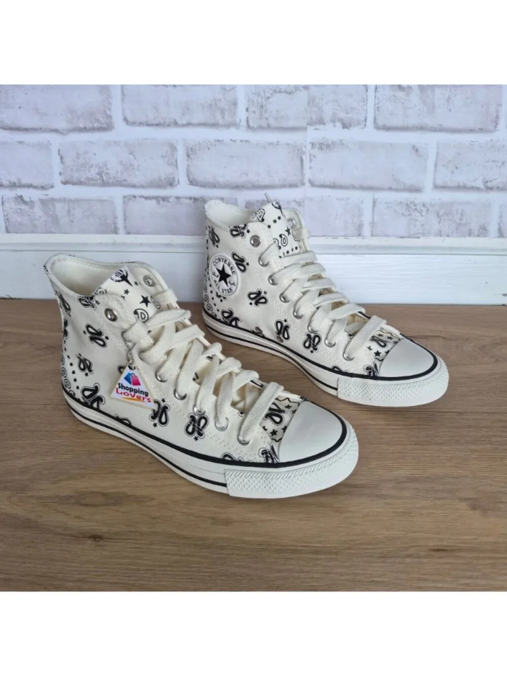 ⭐Converse Chuck Taylor High Paisley Sz 6.5 Men's shoes Sneaker Black A15810F